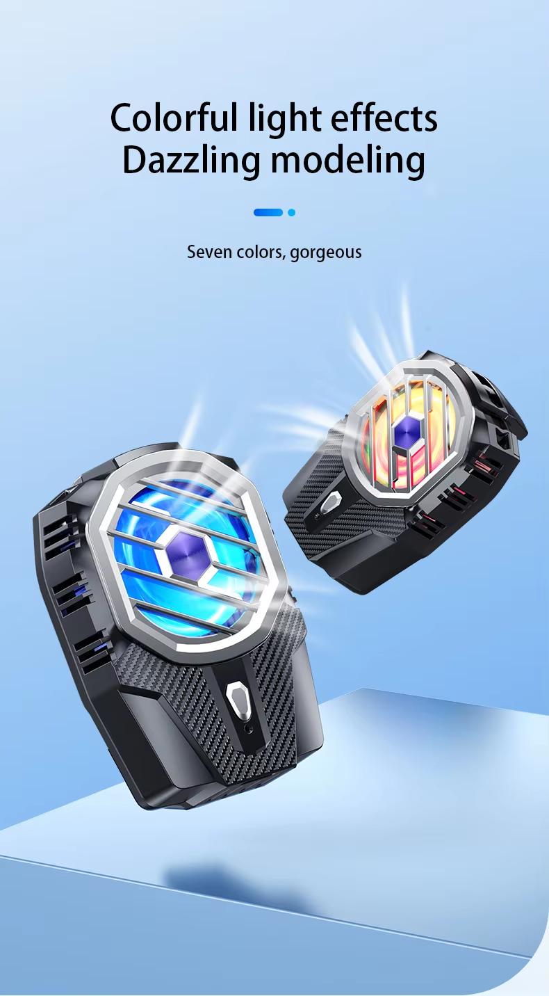Product Introduction of X91 LED Wireless Mobile Phone Semiconductor Refrigeration Radiator Gaming/Live Streaming Heat Sink 2