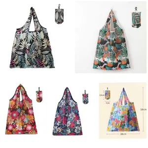 Tas belanja Lipat Totebag Lipat Kantong Belanja Lipat Waterproof Gantung Tas Belanja Praktis Wanita