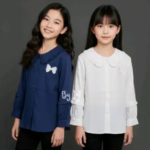 Blouse Polos Anak Perempuan Bahan Katun Rayon Twill - Blouse Poppy