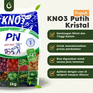 KNO3 Putih PN Kristal 1kg Pak Tani Pupuk Penunjang Pertumbuhan Buah Bunga Generatif