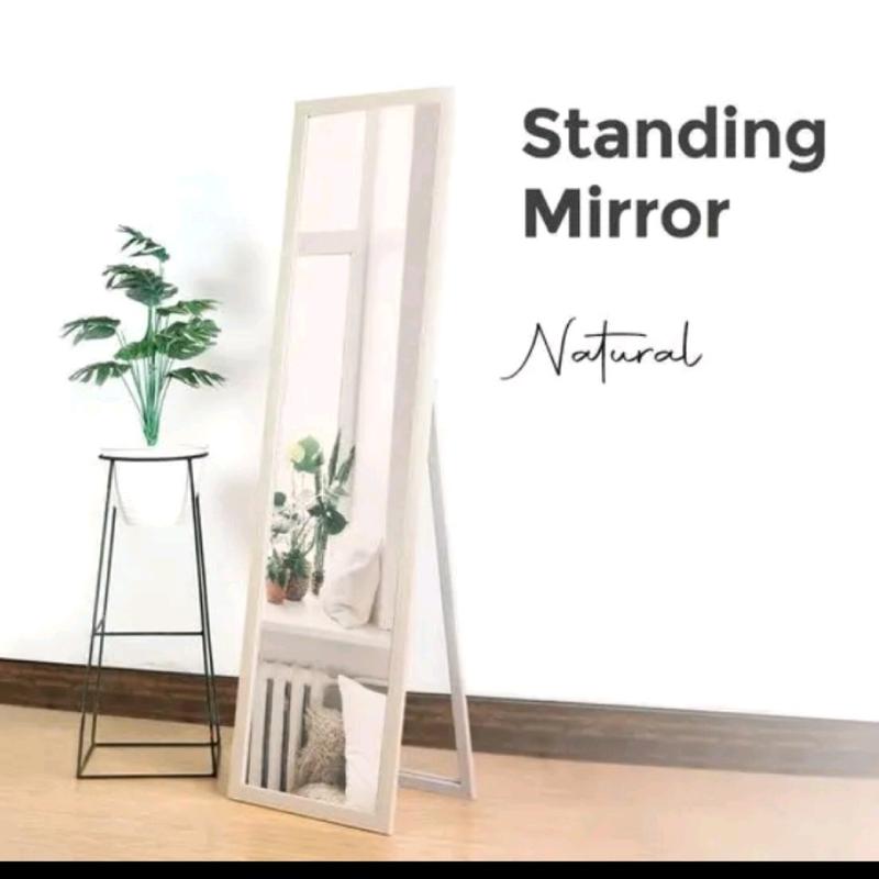Kaca Cermin Standing Mirror Cermin Berdiri Minimalis Full Body 35x127cm Mirror Kaca Dinding 1