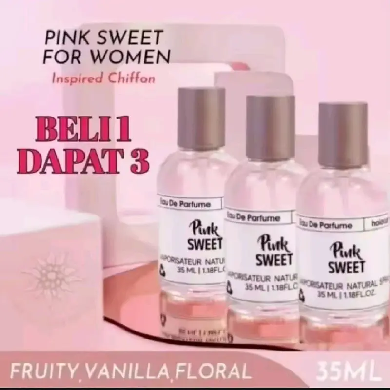 PINK SWEET PARFUM/ PINK SWEET PARFUM 3PCS/PARFUM PINK SWEET ORI pink sweet  1pcs
