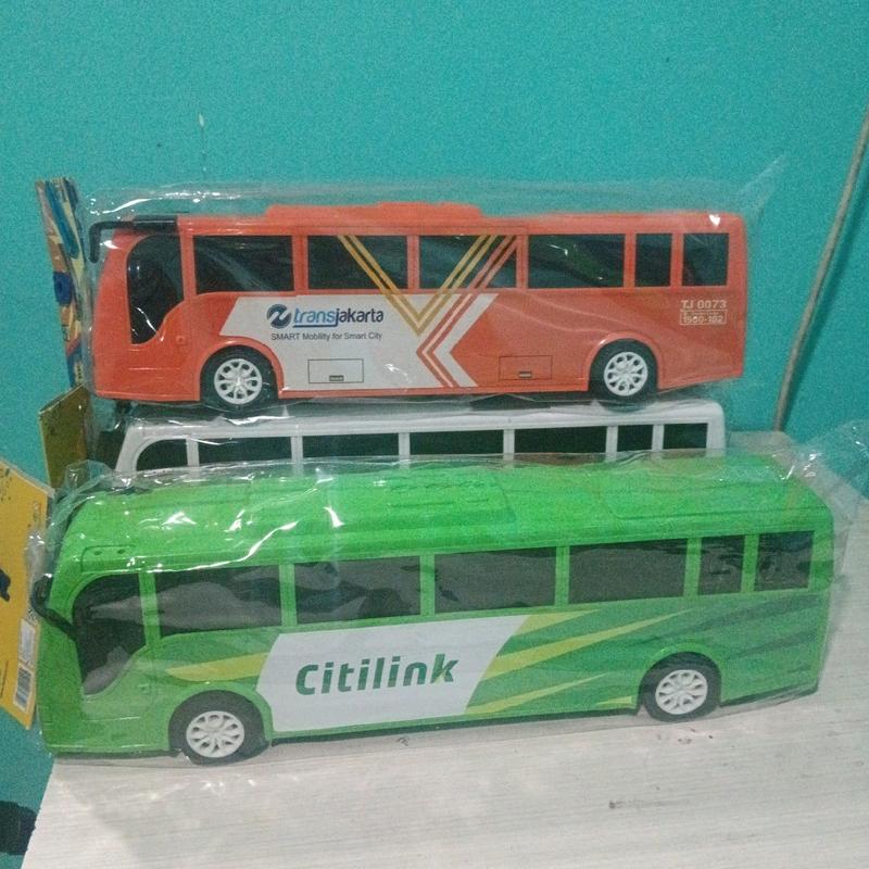 Mainan RKC Mobil Bus, Mainan Bus Miniatur Basuri Toy 0
