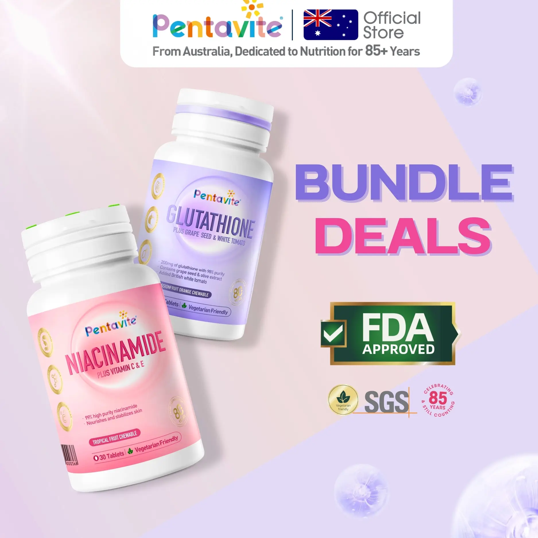 list of fda approved glutathione in the philippines PLEASE READ Philippine Dermatological Society warns the public about the use products as "skin whiteners". the Philippines, the use of glutathione products for skin whitening is Pentavite Skin Wellness Bundle Deals