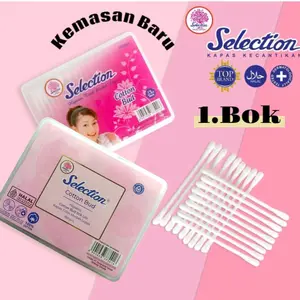 1Bok - Selection Cutton Bud Dewasa (180 Stick) Kapas Tidak Mudah Lepas | Pembersih Telinga