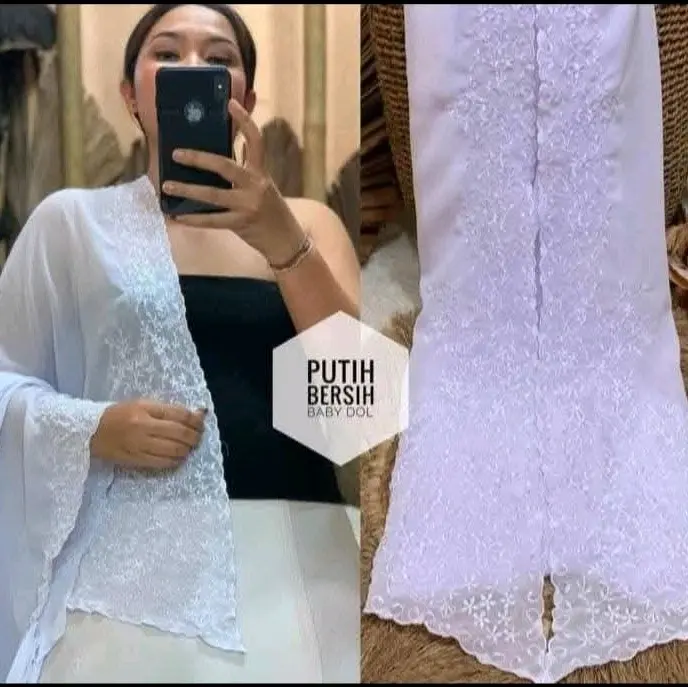 KAIN BORDIRAN//KAIN BORDIRAN TERBARU//KAIN KEBAYA //KEBAYA BALI//KEBAYA Anti Kusut Wanita Kondangan Mewah Pesta Remaja Dress