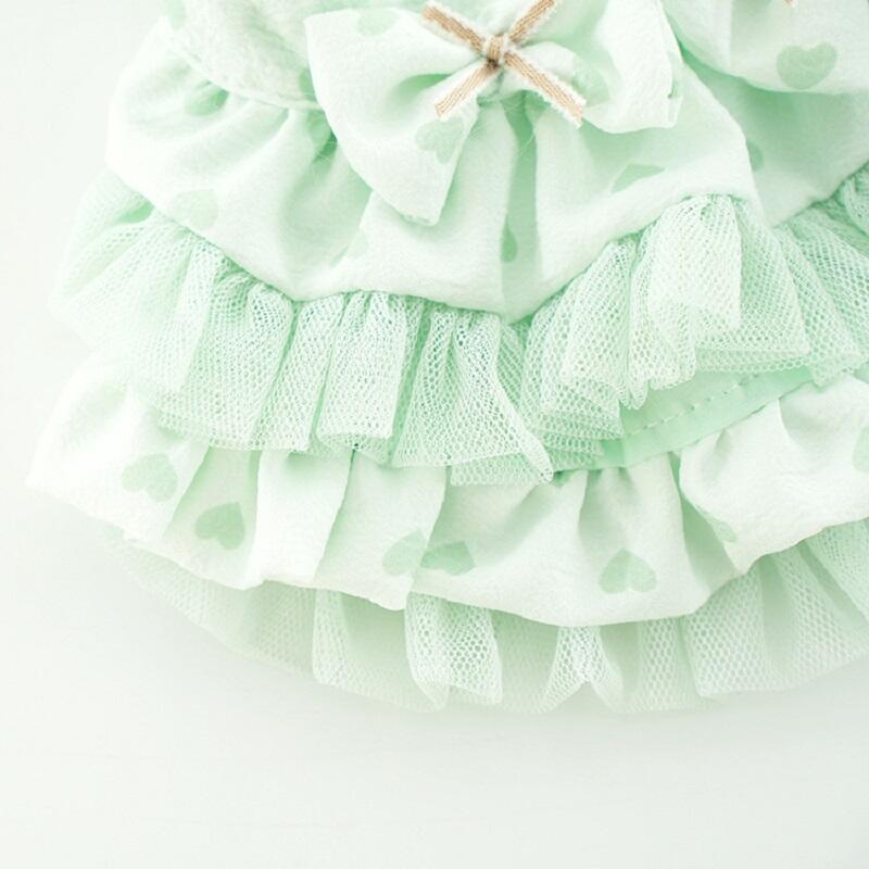 Product Introduction of Quần Áo Cho Chó, Váy Mùa Hè Teddy, Tình Yêu Dễ Thương, Phong Cách Lolita, Làm Bằng Vải Tuyn, Thích Hợp Cho Chó Con, Có Kích Thước XS, S, M, L, XL 14