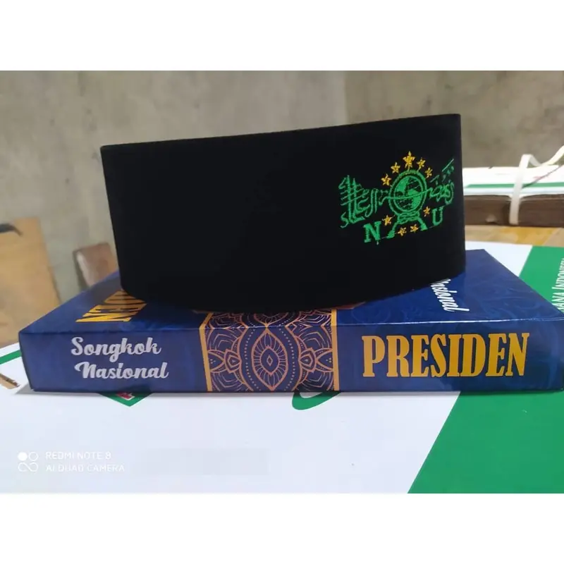 (COD) Peci Songkok Hitam Motif Batik Merk Khaibar Kopiah Peci Anak Laki-Laki Dan Dewasa/ Songkok Dewasa Peci Presiden 1
