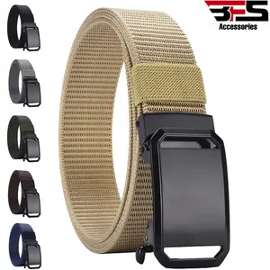 B.F.S Nylon Canvas Sabuk Casual Formal Sabuk Sabuk Pria Kulit Pinggang Pria