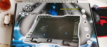 Product Review of kipas laptop cooling pad quinton 2 fan 12cm 15,6inch hitam jaring Computer Cooler pad gaming from K**n L**y 1
