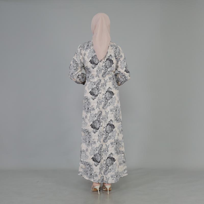 Carela Dress Gamis Rayon Pakaian Wanita Terbaru Kain Katun Mewah Nyaman 3