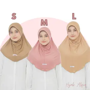 KENZIA Hijab Sporty Bergo Pet Tebal Matrial Jersy Premium Lembut Nyaman Simple