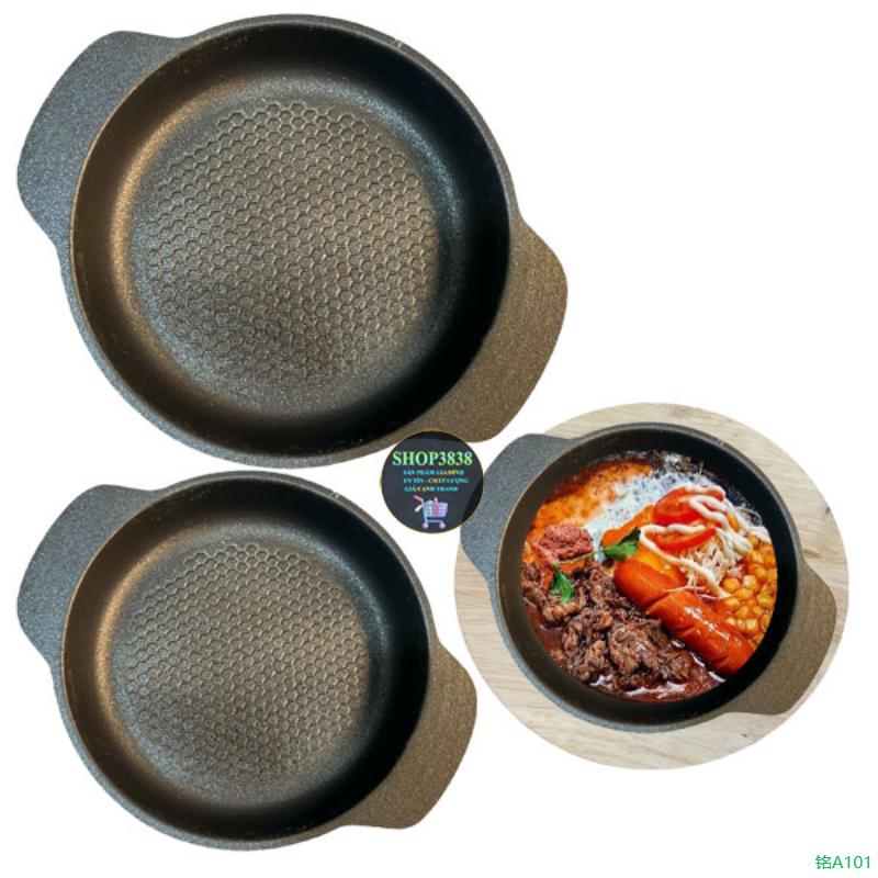 Chảo Nhôm Chống Dính Lòng Sâu Ốp La Trứng Bò Có Quai
