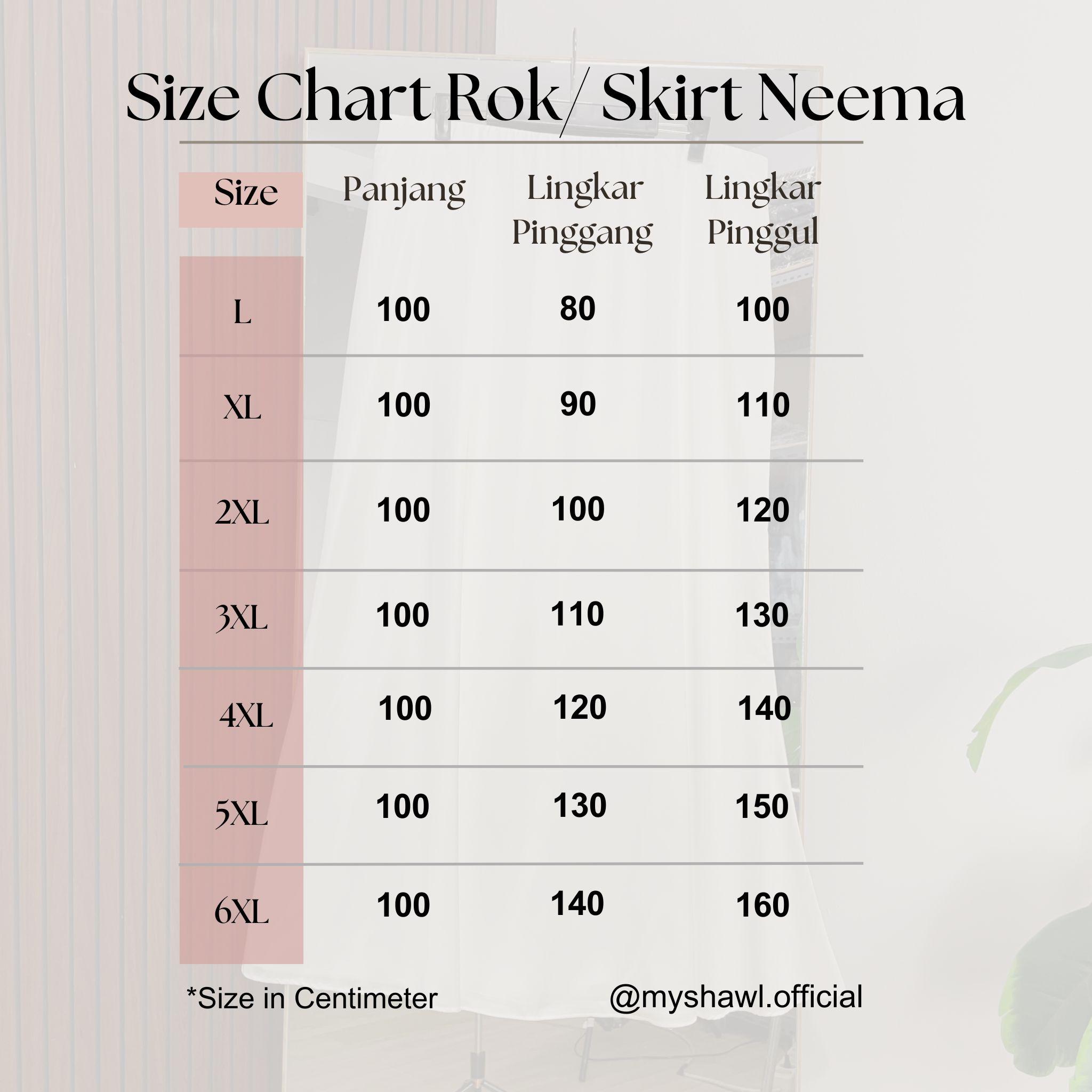 Myshawl Neema Rok Satin Rok Jumbo Muslim Big Size Bahan Silk Lembut Model Panjang Wanita Bawahan Maxi Santai