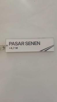 Product Review of Gantungan Kunci Papan Stasiun Kereta Api Putih (Code : P) from K**🤔 0