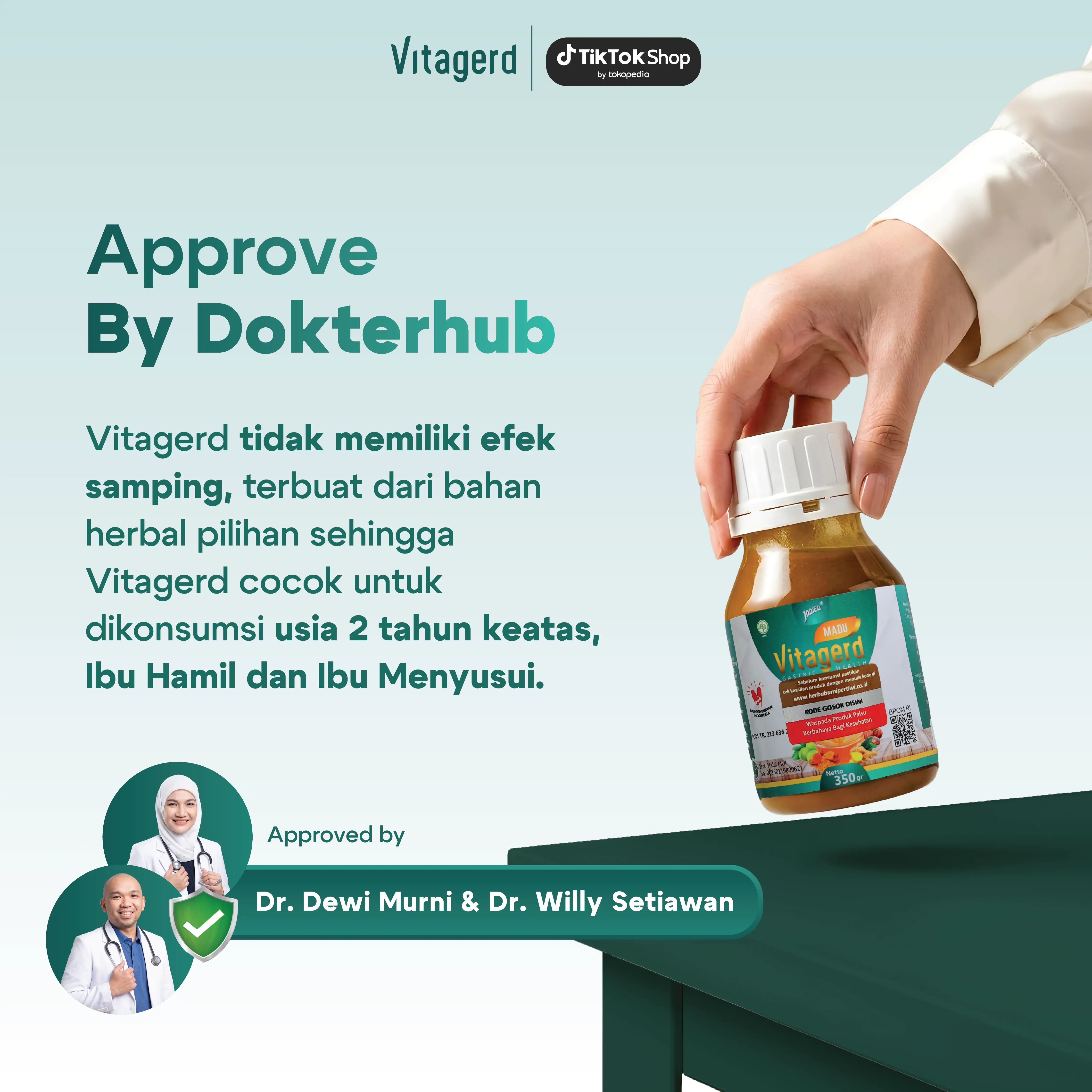 Vitagerd - Madu Lambung Membantu Masalah Asam Lambung, Gerd, Mual, Muntah dan Ganguan Pencernaan - BPOM & Halal MUI | Organik
