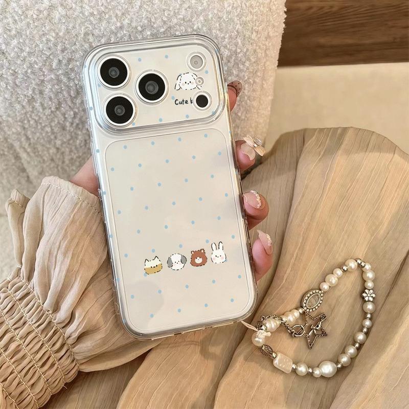 Vẽ dễ thương chấm bi xanh nhạt phù hợp với ốp lưng vỏ không gian iPhone18/17/16/15 14/13/11/7/17pro/17promax đơn giản độc đáo 16plus kiểu mới 16pro