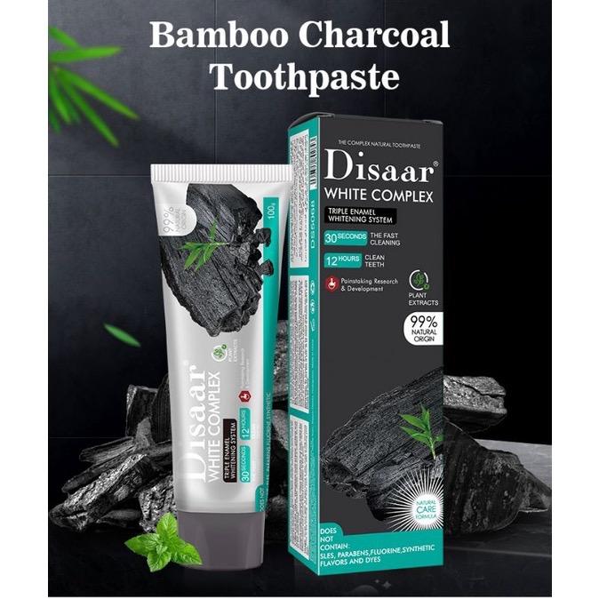 DISAAR White Complex Charcoal Toothpaste Ubat Gigi Natural Kayu ...