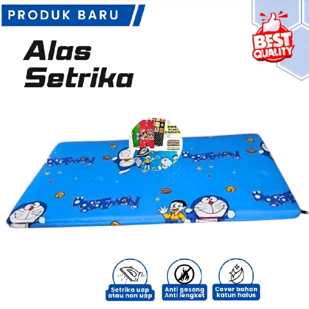 Alas Setrika Motif Alas Gosok tebal Anti Lengket Ukuran 90x50 Cm tahan lama papan setrika