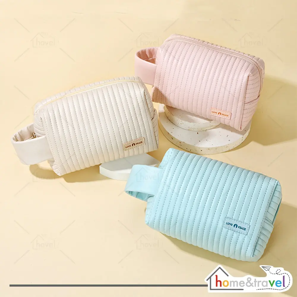 Pouch Puffy Lucu Make Up Travel Bag Skincare Portable Multifungsi Storage Toiletry