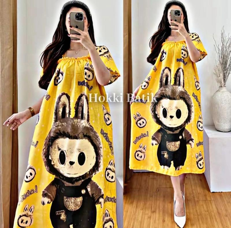 Product Introduction of DASTER FUJI KARET DADA JUMBO BUSUI MURAH MOTIF { LABUBU } Bumil Batik Nyaman Rayon Menyusui 24