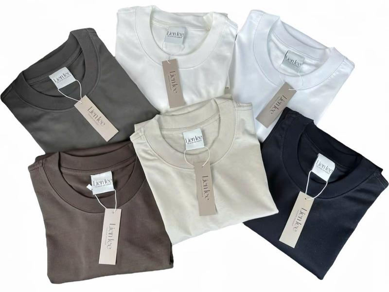 Local Brand Áo Thun Trơn Oversize Cotton 250gsm Top Chất Liệu Premium 100% Size S M L Thoải Mái Cao Cấp Thiết Kế Bằng Nhà Thiết Kế LienLee