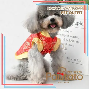 Baju Anjing Dragon Changsan Chinese New Year Pet Puppy Dog Costume