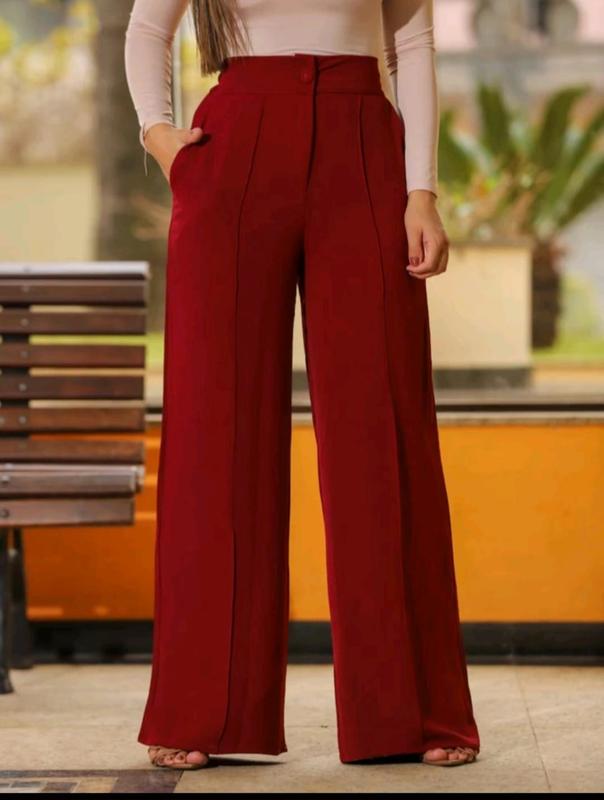 CALÇA FEMININA PANTALONA DUNA COM FORRO TENDENCIA 2025