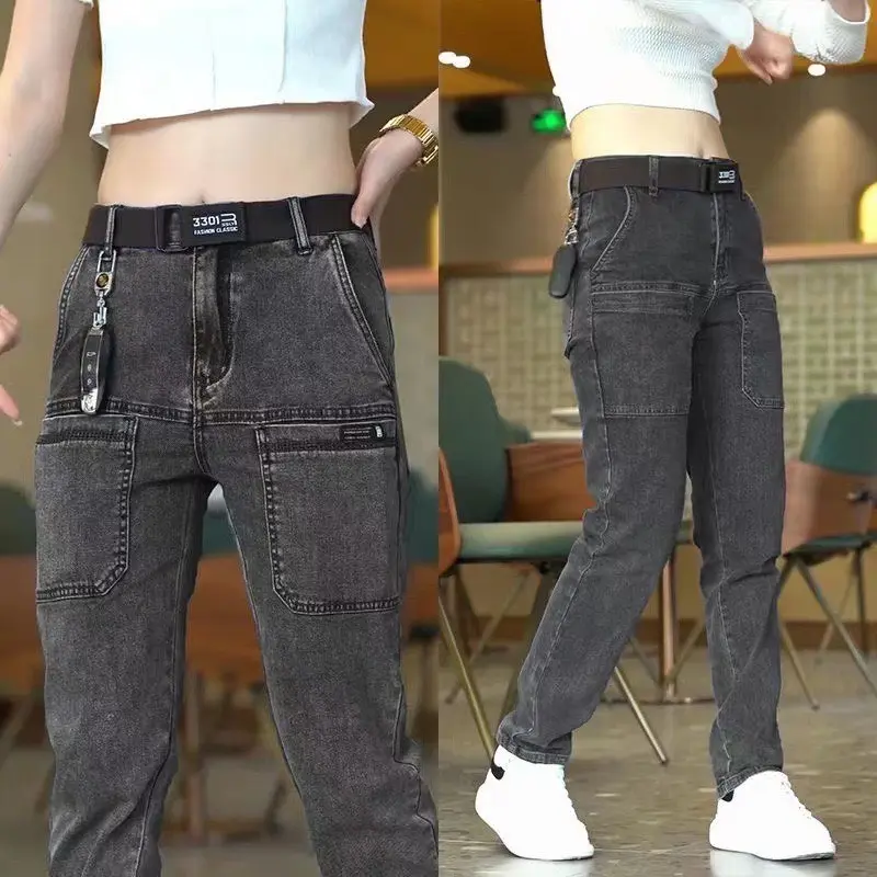Quần JEans Nữ 6 Túi Hàng QC Vải Co Gian 4 CHiều