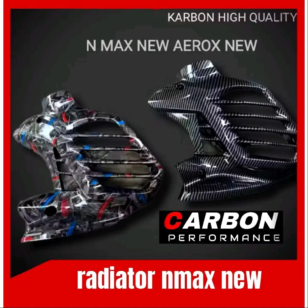 TUTUP RADIATOR NMAX NEW CARBON / tutup radiator nmax new carbon tahun 2020 2022 Engine Motorcycle