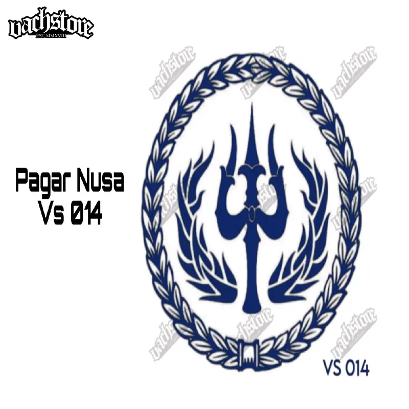 Semi Permanen Tato Logo Trisula Pagar Nusa Tahan Sebulan  Temporary Tatto 1