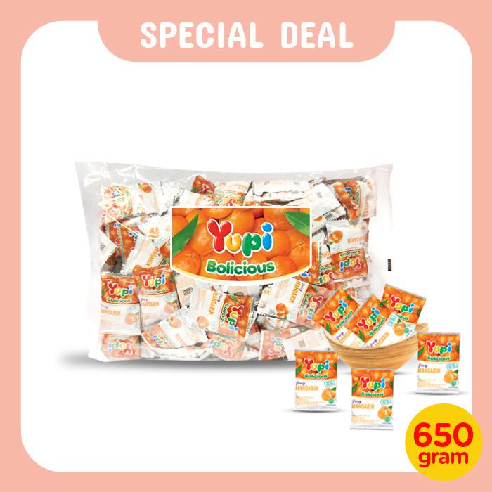 Gambar Yupi Bolicious Mandarin IWP 650 Gram dari Yupi Gummy Candies Kota Administrasi Jakarta Selatan Tokopedia