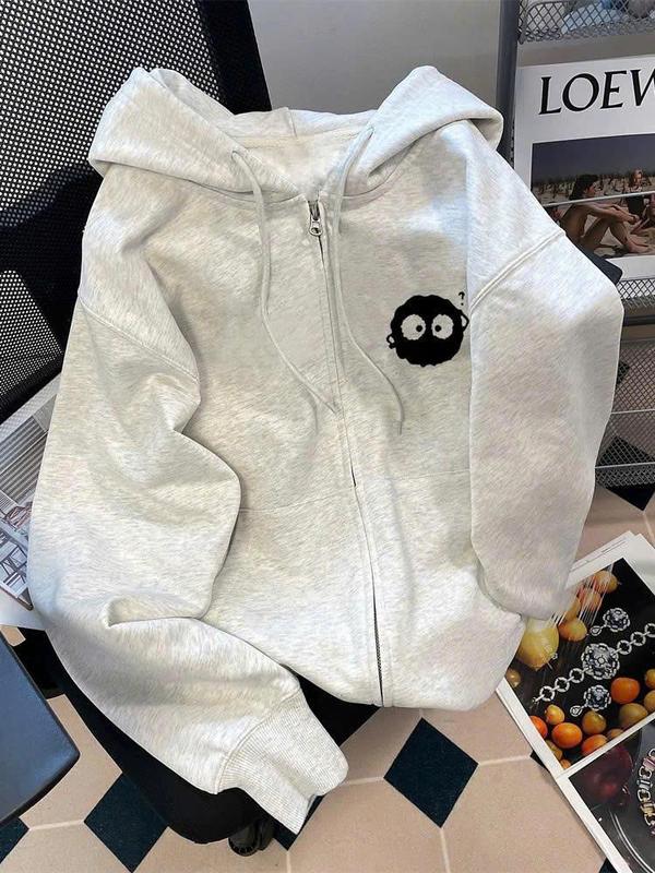 Áo Khoác Nỉ Hoodie Zip HỎI CHẤM CUTE Có Túi Trong Form Rộng Nam Nữ Nón 2 Lớp Chất Nỉ Bông Unisex