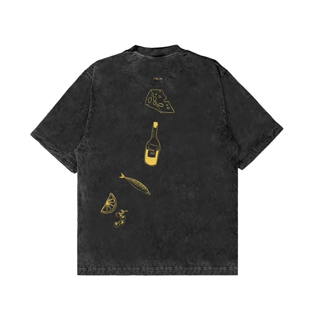 Onoma - Oversized Tshirt Wash Little Life Black - Kaos