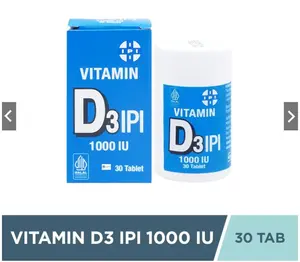 Vitamin D3 IPI 1000 IU I Suplemen vitamin D I 45 tab