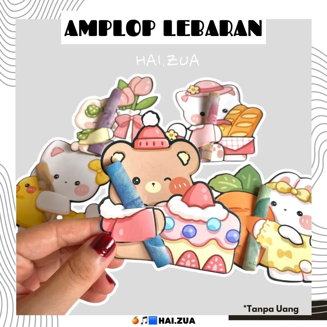 Amplop Lebaran Karakter Lucu 10pcs HAIZUA