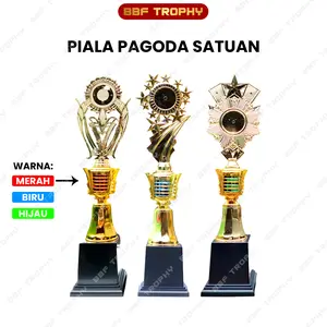 Piala Satuan Pagoda 40cm Model PG Warna Merah-Biru-Hijau