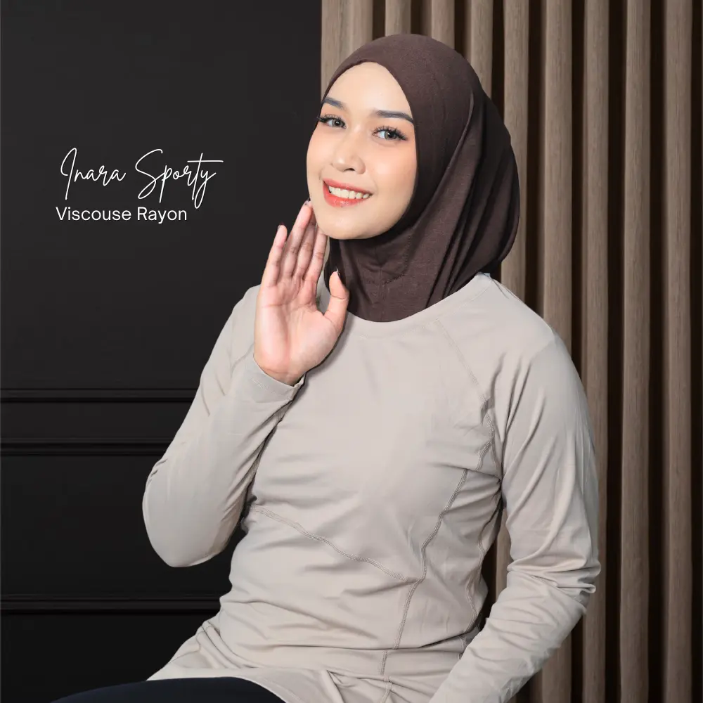 INARA SPORTY - Inara Instan Bergo Kaos Soft ped Airflow Premium // Bergo Instan Kaos Rayon Soft ped inara sporty