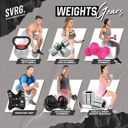 Svarga Cable Pulley Set - Home Gym Pulley Cable Machine - Tricep Bicep 3