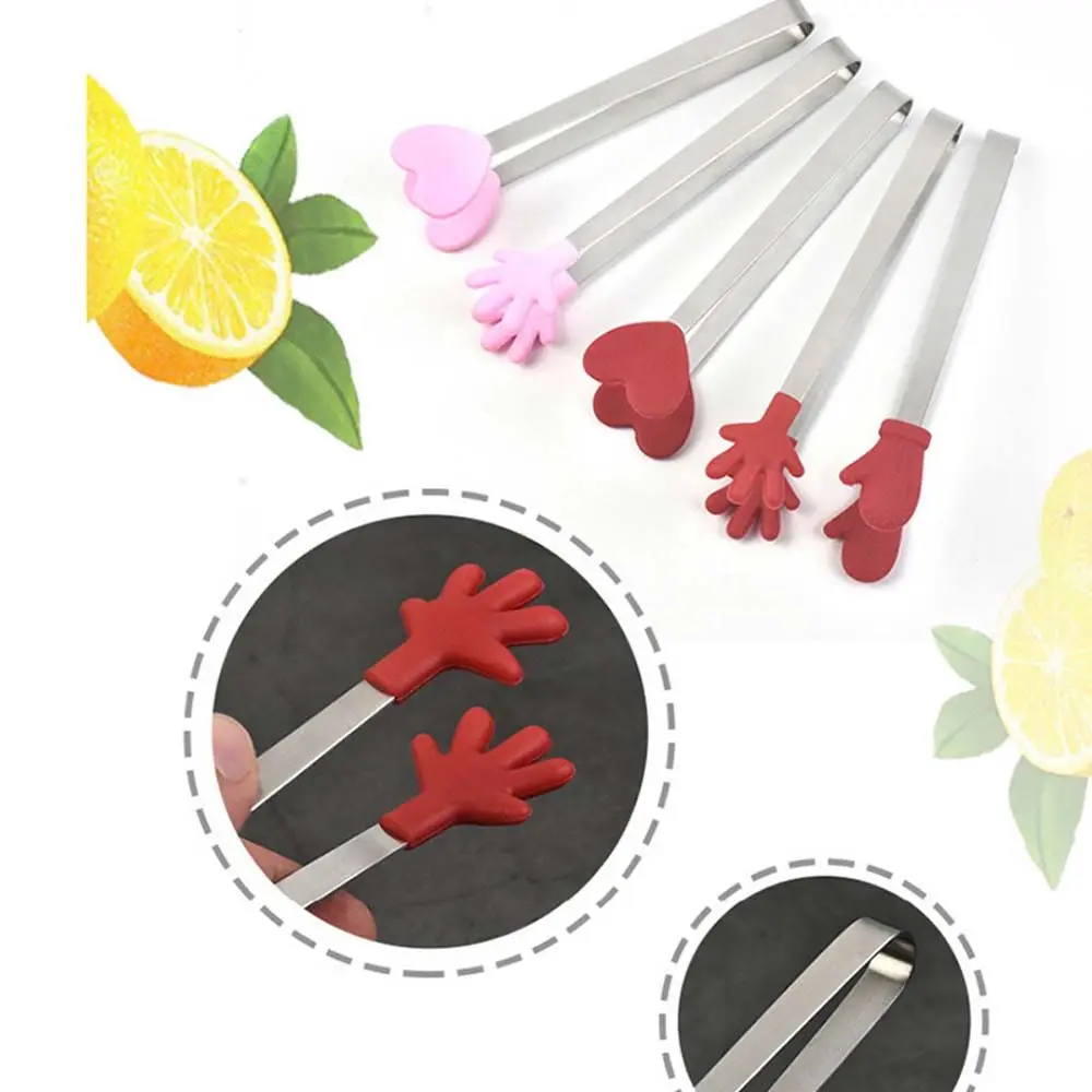Kẹp Thực Phẩm, Chất Liệu Silicon, Chịu Nhiệt, Thích Hợp Cho Đồ Ăn Nhẹ, Đồ Nướng Thịt, Bánh Mì, Nhà Bếp, Dụng Cụ Nấu Ăn, Kẹp Đá Viên, Kẹp BBQ