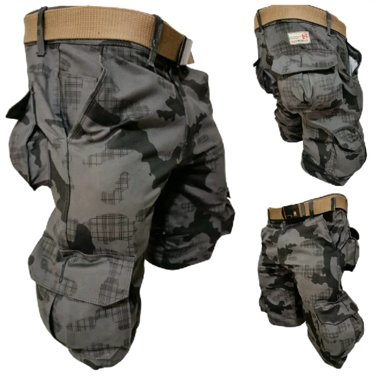 celana pendek cargo Katun Loreng Nyaman