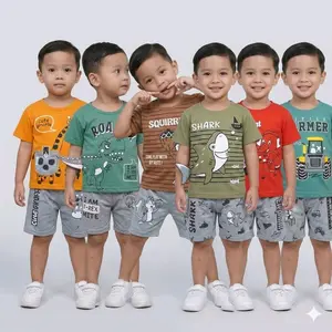 PAKET BUNDLING 3 STEL / setelan anak laki-laki 0-4 tahun / baju kaos anak laki cowok / stelan anak cowok