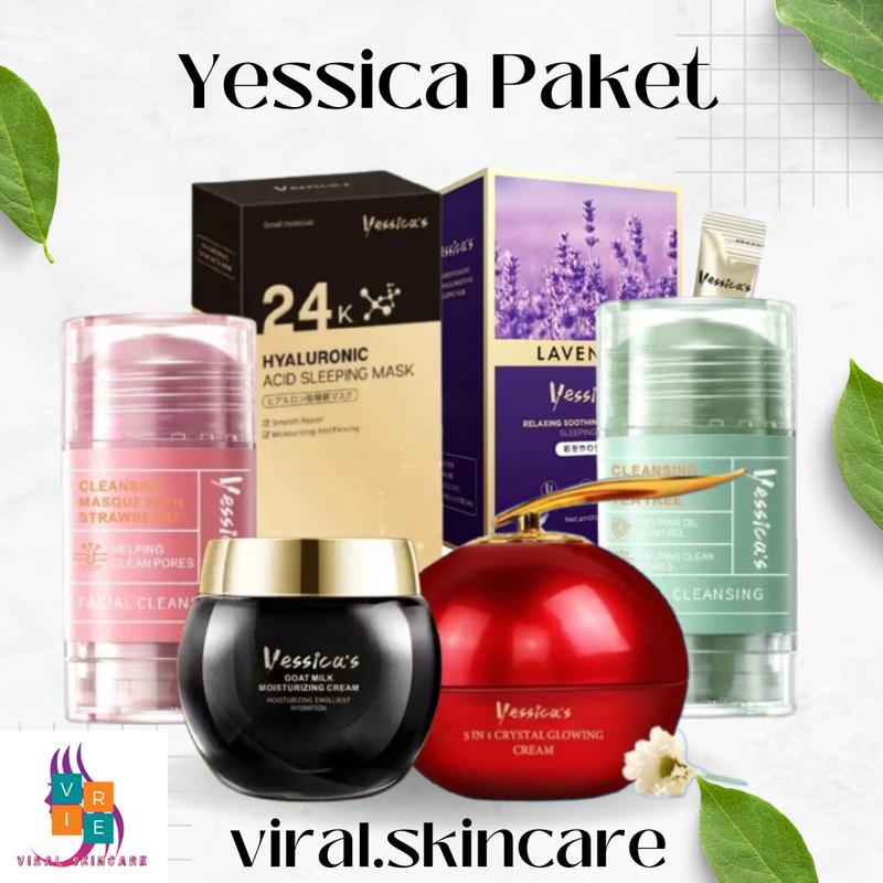 Yessica Paket Glow Series 6In1 Skincare Moiaturizer & Mask Perawatan Wajah 0
