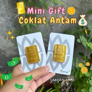 MINI GIFT COKLAT ANTUM GOLD BATANG UNIK LUCU