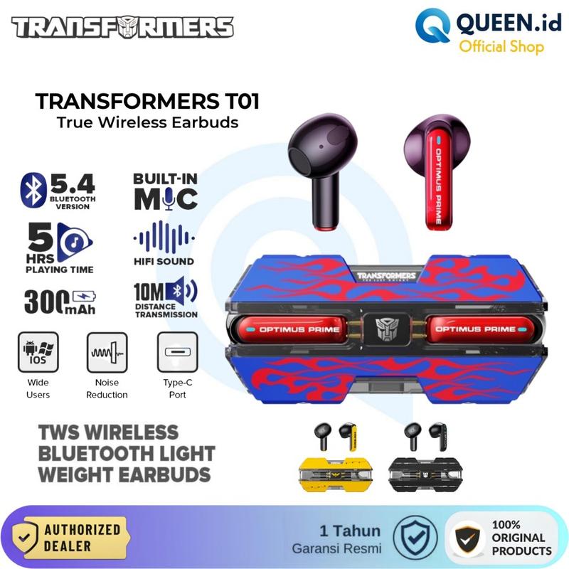 TRANSFORMERS T01 TWS True Wireless Earbuds Headset Bluetooth 5.4 HiFi 0