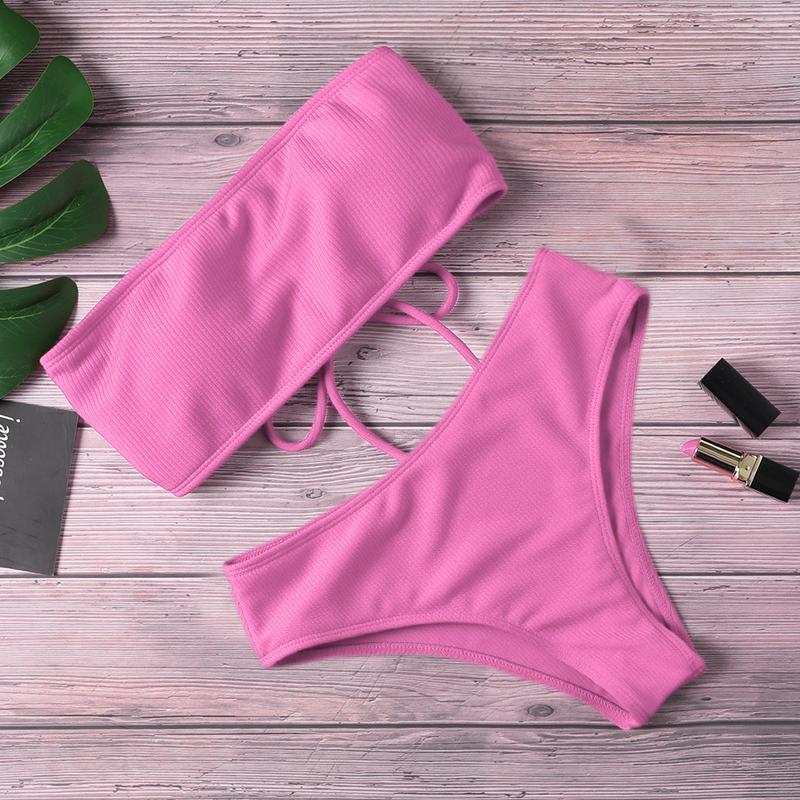 GLOWENT Thời trang Không dây Bộ Bikini Gợi cảm Có thể điều chỉnh Đồ bơi Hở lưng…