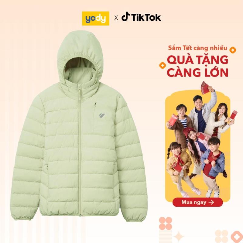  Áo Phao Nữ YODY Mũ Ẩn 4S.Plus Dáng Gọn Cực Ấm Cho Mùa Lạnh SIêu Nhẹ Cản Gió WCPJ25F011 