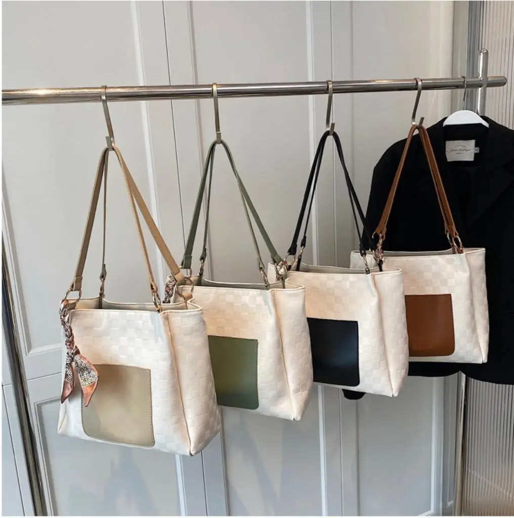 Totebag Wanita Korean Style Terbaru 2025 Free Syal - Tas Kuliah & Kasualan Kulit - Cewek
