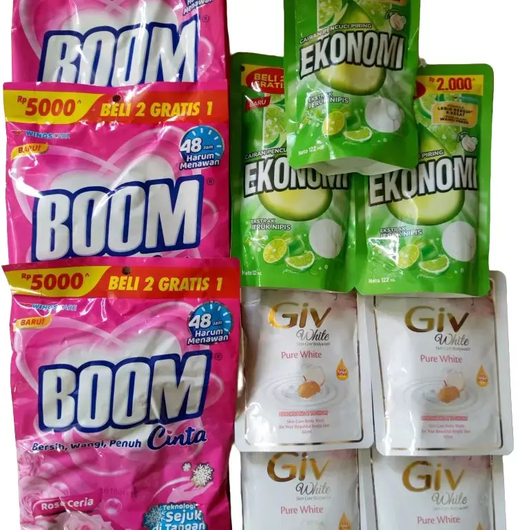 (PAKET 10pcs) Boom cinta 3pcs+ 3pcs Ekonomi 122ml +4pcs Giv cair 60ml