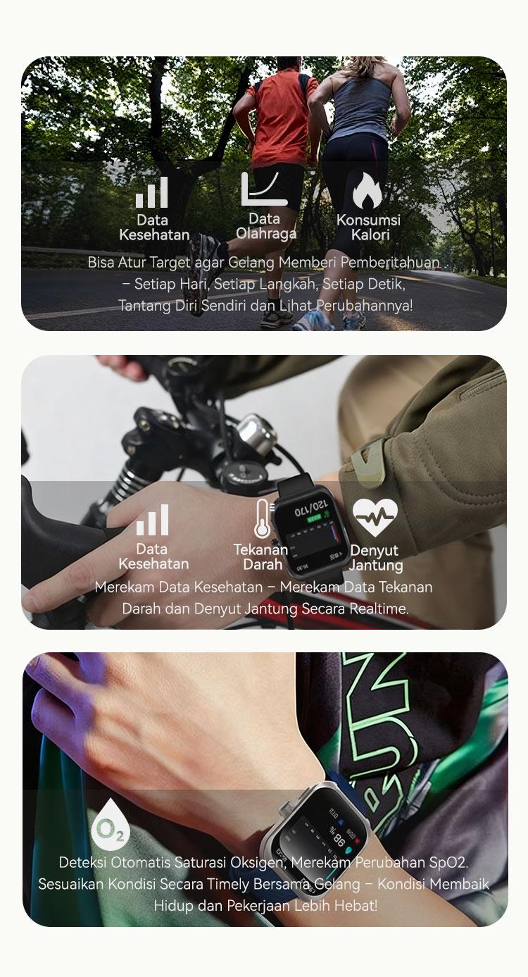 HC Z88 Pro Smart Watch dengan Pemantauan Kesehatan Penerimaan Panggilan Telepon 100+ Mode Olahraga Tahan Air IP67